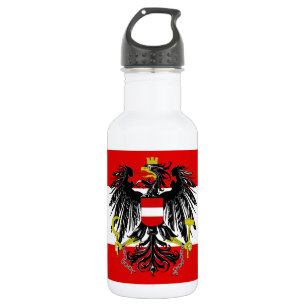 Österreichische Flagge Trinkflasche