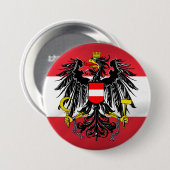 Österreichische Flagge und Wappen Button (Vorne & Hinten)