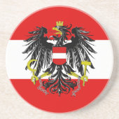 Österreichische Flagge Untersetzer (Vorne)