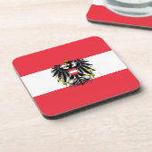 Österreichische Flagge Untersetzer (Linke Seite)