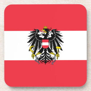 Österreichische Flagge Untersetzer