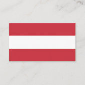Österreichische Flagge Visitenkarte (Vorderseite)