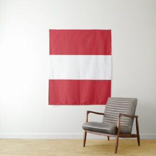 Österreichische Flagge Wandteppich