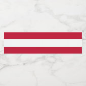 Österreichische Flagge Wasserflaschenetikett (Einzelnes Label)