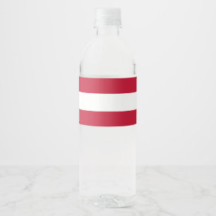 Österreichische Flagge Wasserflaschenetikett