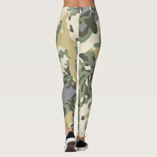 Österreichische Flecktarn-Camouflage-Leggings Leggings (Rückseite)