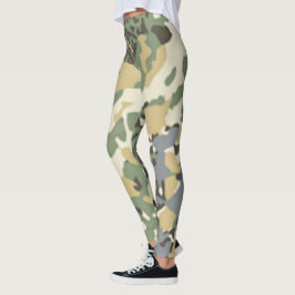 Österreichische Flecktarn-Camouflage-Leggings Leggings