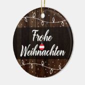 Österreichische frohe Weihnachten Frohe Keramik Ornament (Links)