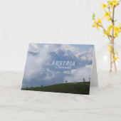 Österreichische Grußkarten Karte (Gelbe Blume)