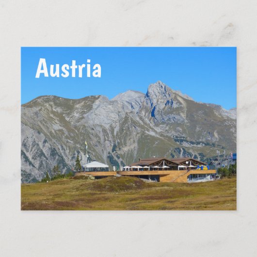 Österreichische Hochgebirge Postkarte (Vorderseite)