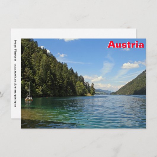 Österreichische Karte Weißensee (Vorne/Hinten)
