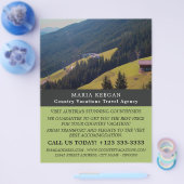 Österreichische Landschaft, Reiseagentur Werbung Flyer (Einzeln)