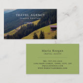Österreichische Landschaft, Travel Agent Business Visitenkarte (Vorne/Hinten)