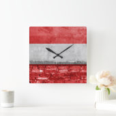 Österreichische Mauer Quadratische Wanduhr (Zuhause)