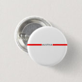 Österreichische Minimalflagge Button (Vorne & Hinten)