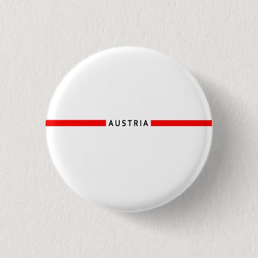 Österreichische Minimalflagge Button (Vorderseite)