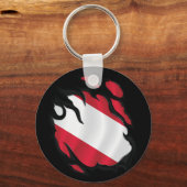 Österreichische Rippenflagge Schlüsselanhänger (Rückseite)