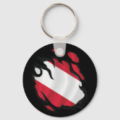 Österreichische Rippenflagge Schlüsselanhänger (Rückseite)