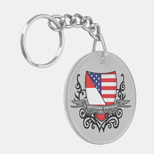 Österreichische Schildflagge Schlüsselanhänger (Vorderseite links)