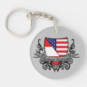 Österreichische Schildflagge Schlüsselanhänger (Vorderseite)