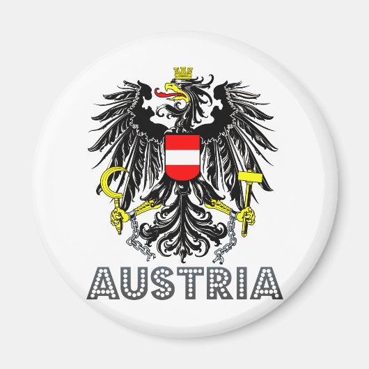 Österreichische Wappen Magnet (Vorne)