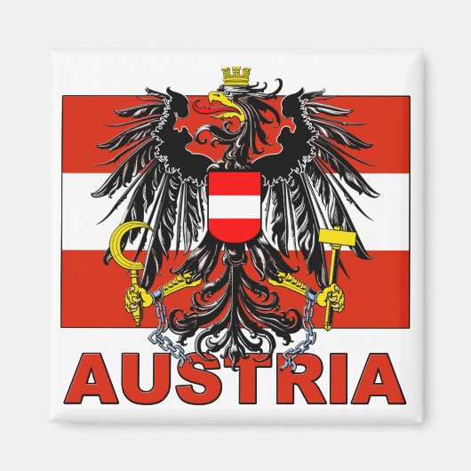 Österreichische Wappen Magnet (Vorne)