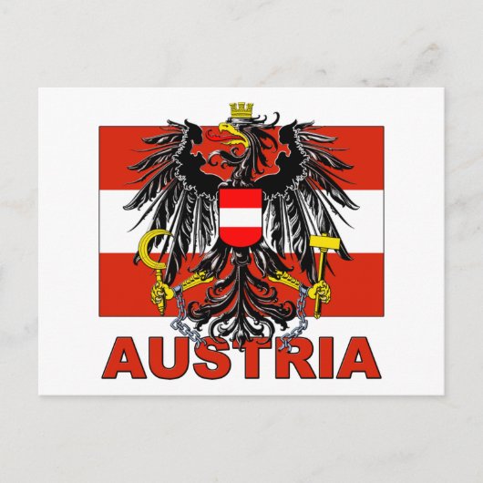 Österreichische Wappen Postkarte (Vorderseite)