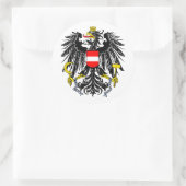 Österreichische Wappen Runder Aufkleber (Tasche)