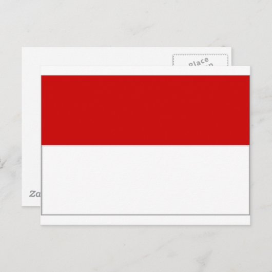 Österreichische Wiener Flagge Postkarte (Vorne/Hinten)