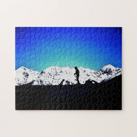 Österreichischer Alpen-Skier Puzzle (Horizontal)