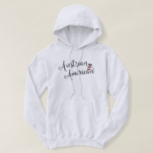 Österreichischer Amerikaner Entwinted HerzenHoodie Hoodie