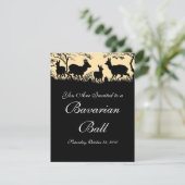 Österreichischer/deutscher Art-Herbst-Walzer/Ball Einladung (Stehend Vorderseite)