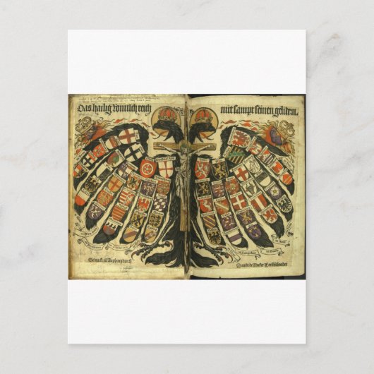 Österreichischer Doppeladler Postkarte (Vorderseite)