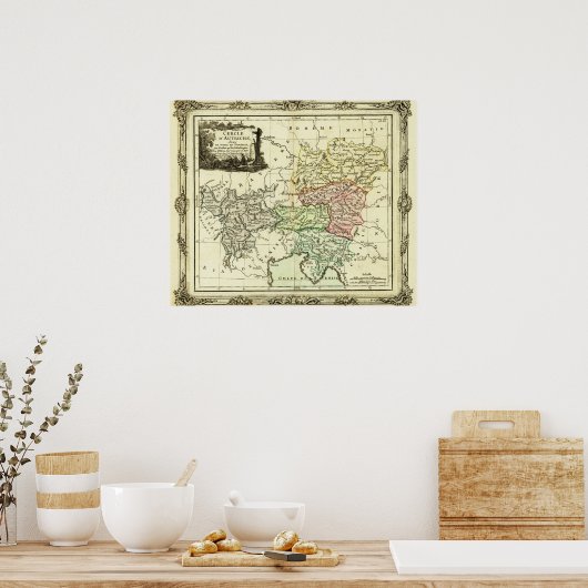 Österreichischer Kreis des Heiligen Römischen Reic Poster (Küche)