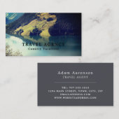 Österreichischer See, Travel Agent Business Card Visitenkarte (Vorne/Hinten)