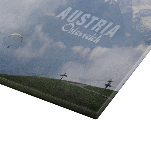 Österreichisches Alpenpaneel Schneidebrett (Ecke)