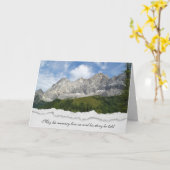 Österreichisches Berggipfel Beileid Karte (Gelbe Blume)