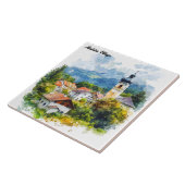 Österreichisches Dorf Fliese (Seite)