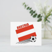 Österreichisches Fußball-Team Postkarte (Stehend Vorderseite)
