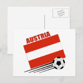 Österreichisches Fußball-Team Postkarte (Vorne/Hinten)