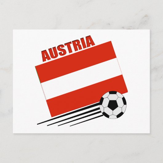 Österreichisches Fußball-Team Postkarte (Vorderseite)