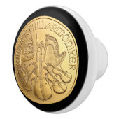 Österreichisches Goldmünze ~ Wien Philharmonics ~ Keramikknauf (Rechts)