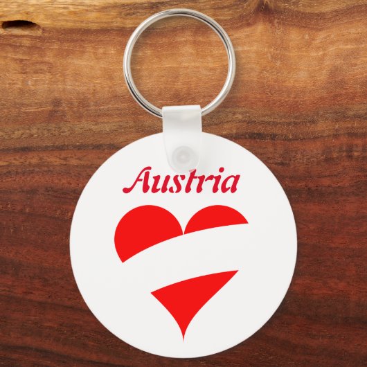 österreichisches Herz Schlüsselanhänger (Vorderseite)