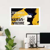 Österreichisches Kriegsanleihenposter (weiß) Poster (Heimbüro)