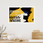 Österreichisches Kriegsanleihenposter (weiß) Poster (Küche)