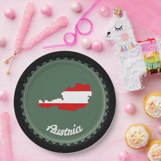österreichisches Land Pappteller (Party)