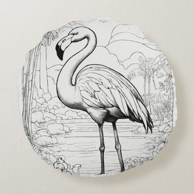 Österreichisches Pillow Rundes Kissen (Rückseite)