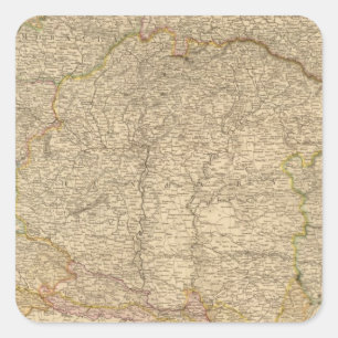 Österreichisches Reich 5 Quadratischer Aufkleber
