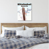 Österreichisches Skipposter Leinwanddruck (Insitu (Schlafzimmer))