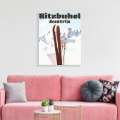 Österreichisches Skipposter Leinwanddruck (Insitu (Wohnzimmer))
